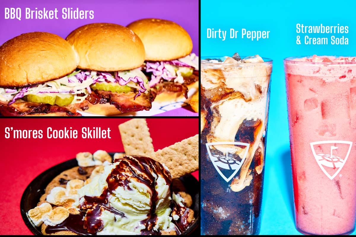 BBQ Brisket Sliders, S'mores Cookie Skillet, Dirty Dr Pepper/Strawberries & Cream Soda