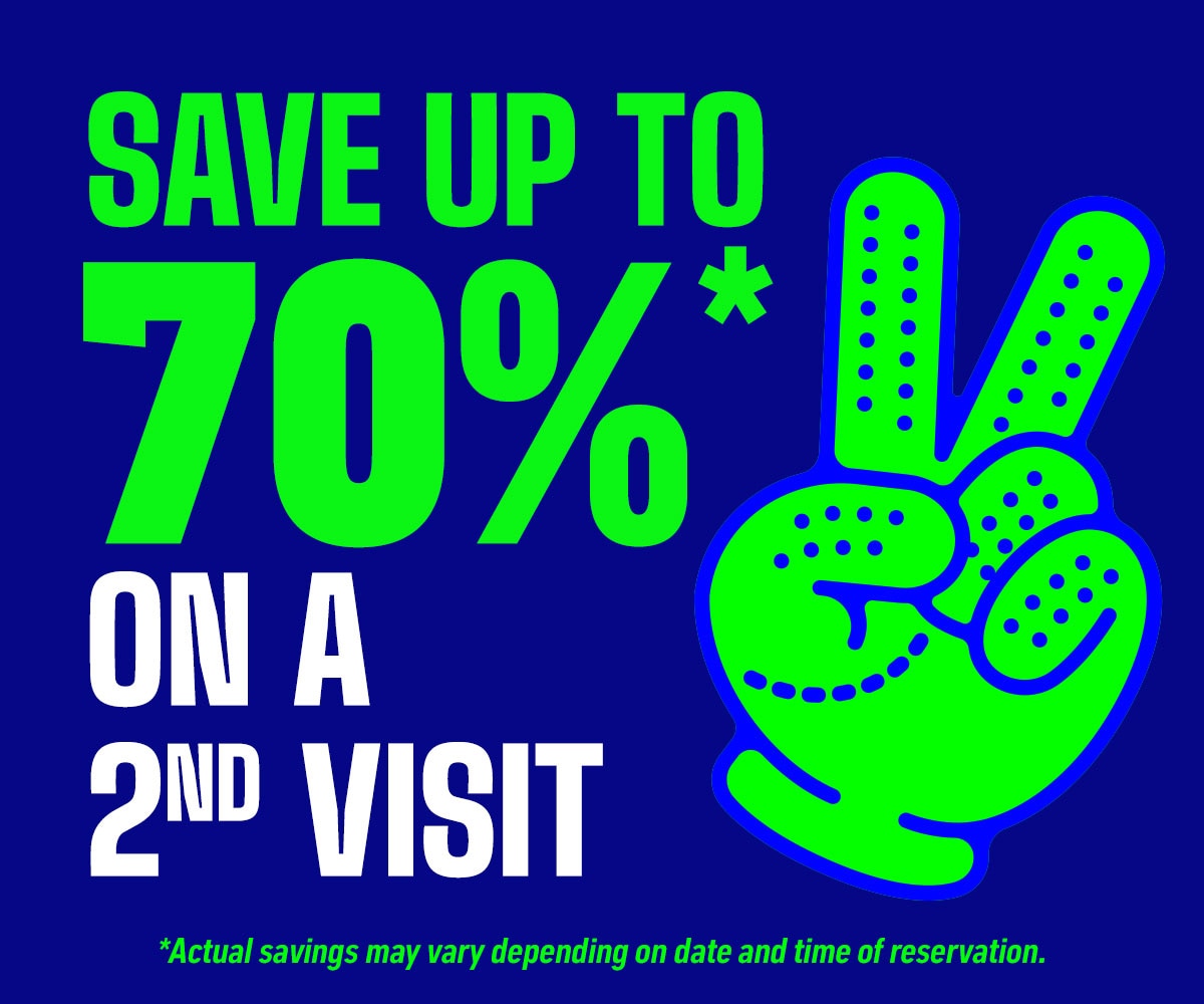 Save up to 70% on a 2nd Visit