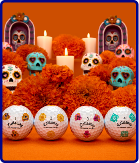 Chrome Tour Día de los Muertos Golf Balls