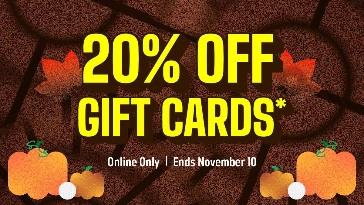 20% Off Gift Cards Online
