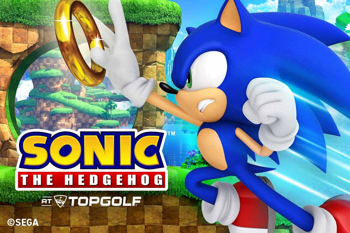 Sonic The Hedgehog At Topgolf