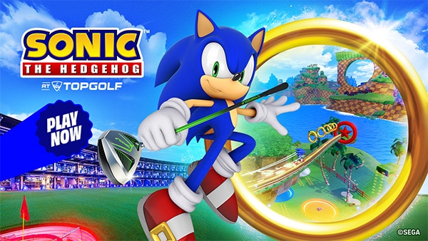 Sonic The Hedgehog At Topgolf