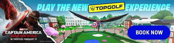 Play the New Topgolf Experience | Marvel Studios Captain America Brave New World