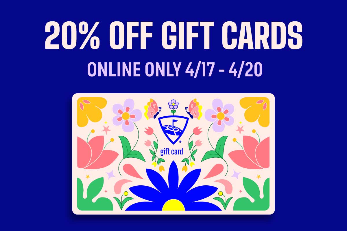 20% Off Online Gift Cards Online Only 4/17 - 4/20