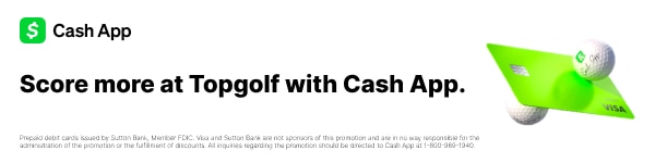 Score more at Topgolf with Cash App