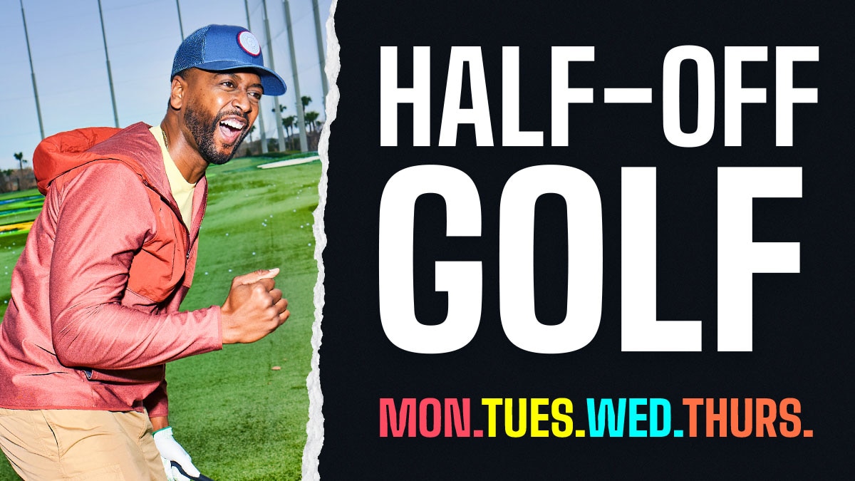 Half Off Golf | Mon, Tues, Wed, Thurs
