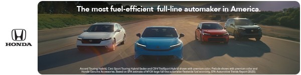 Honda | The most fuel-efficient full-line automaker in America.